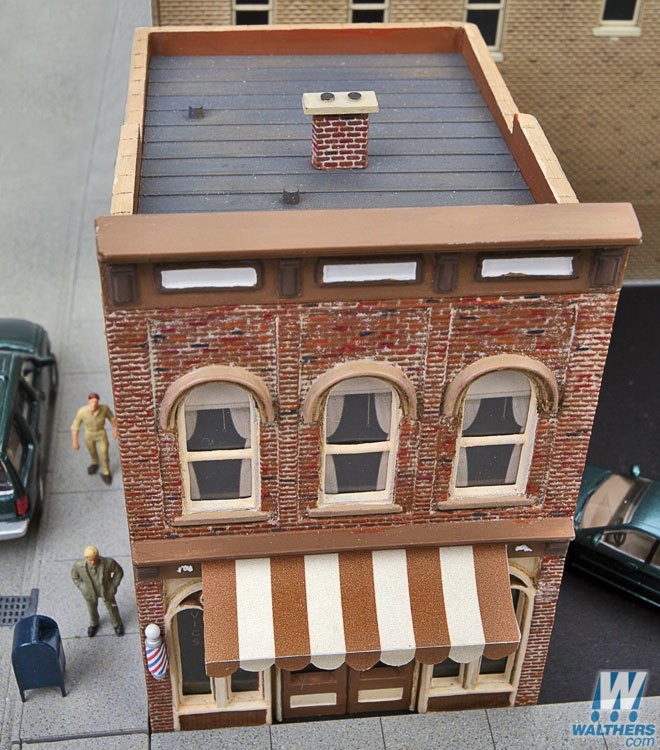 Walthers 933-3471 HO scale, Vics Barber Shop