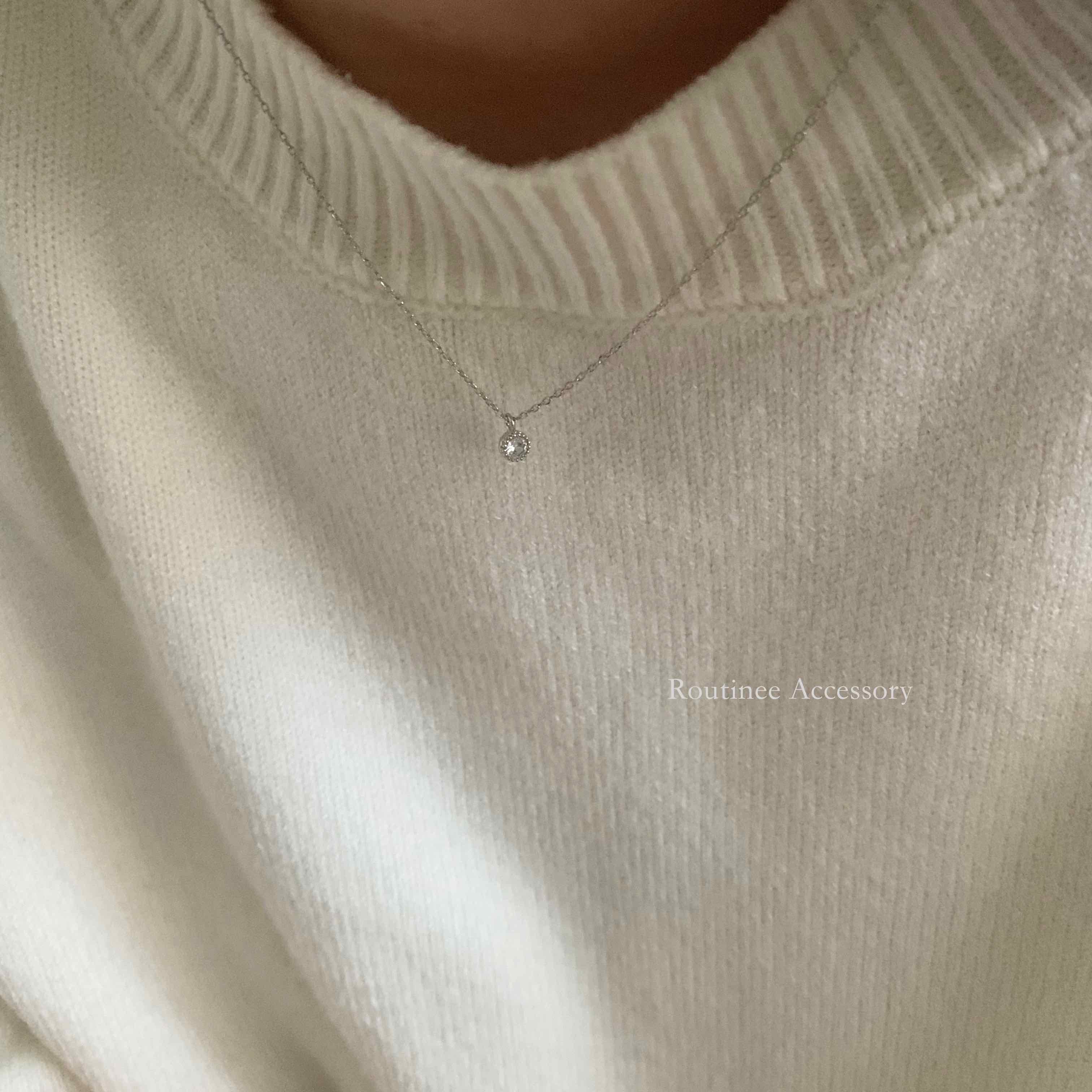 🇰🇷迷你單鑽項鍊｜3 color