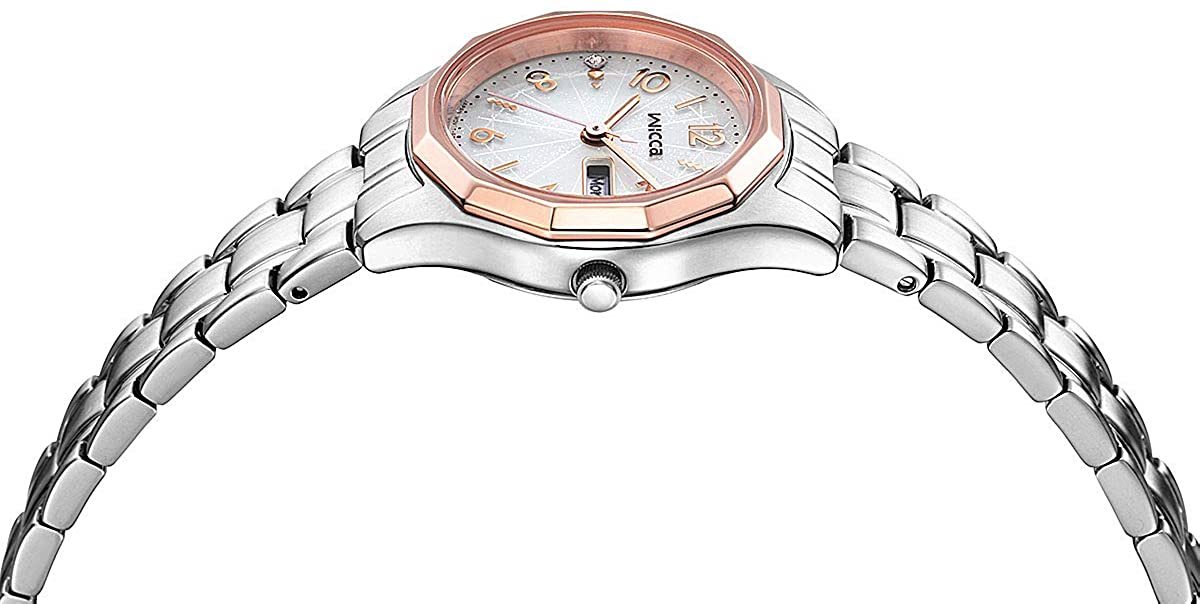 萬年鐘錶 - Citizen - Wicca  清新優雅光動能女錶  KH3-533-11  錶徑26.5MM