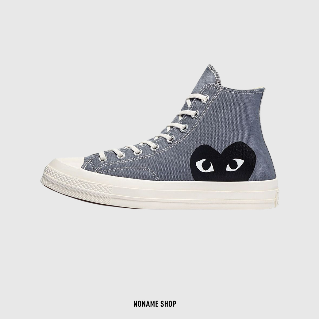 CONVERSE 1970s x CDG Play 川久保玲 聯名 愛心 高筒 帆布鞋 柔霧灰