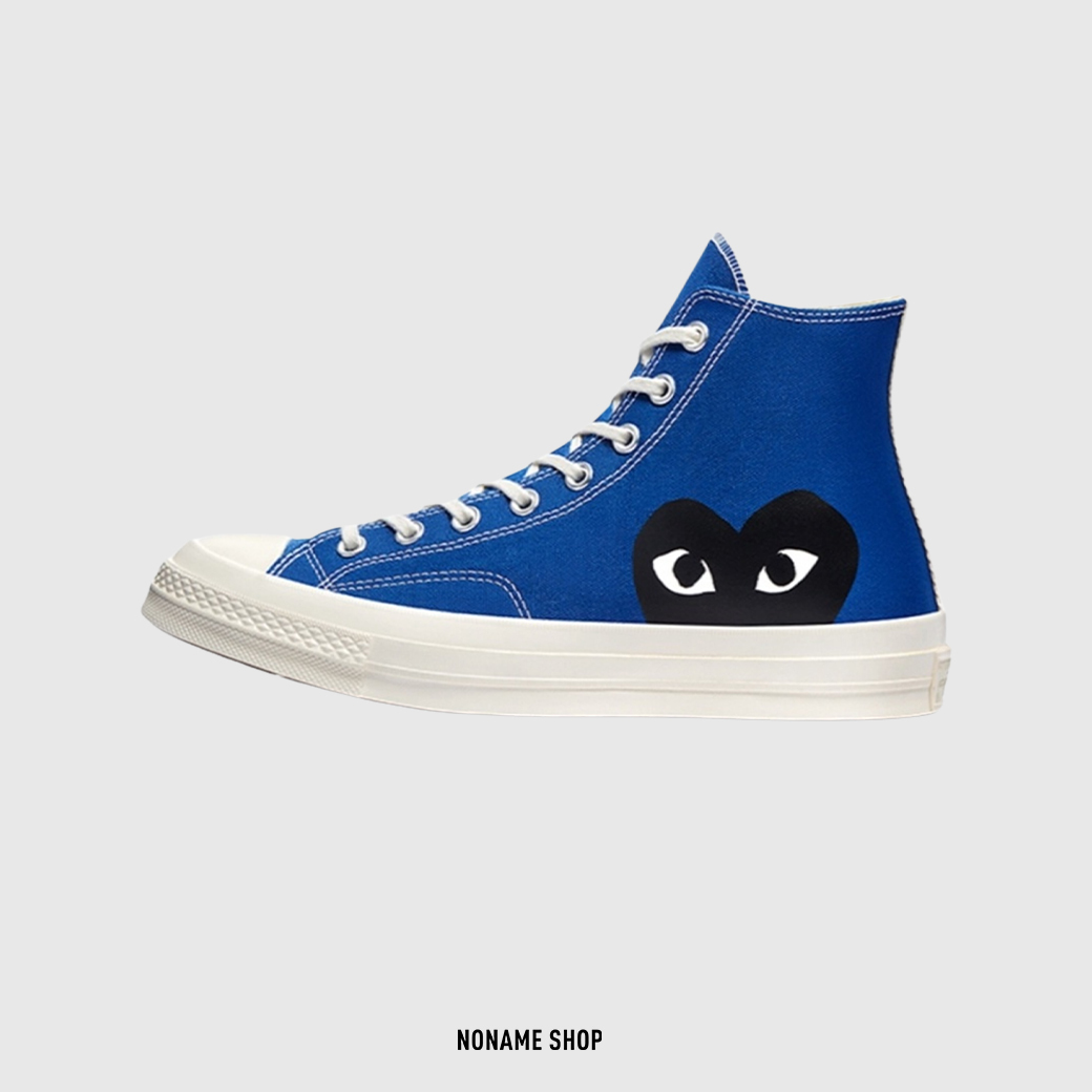 CONVERSE 1970s x CDG Play 川久保玲 聯名 愛心 高筒 帆布鞋 碧湖藍