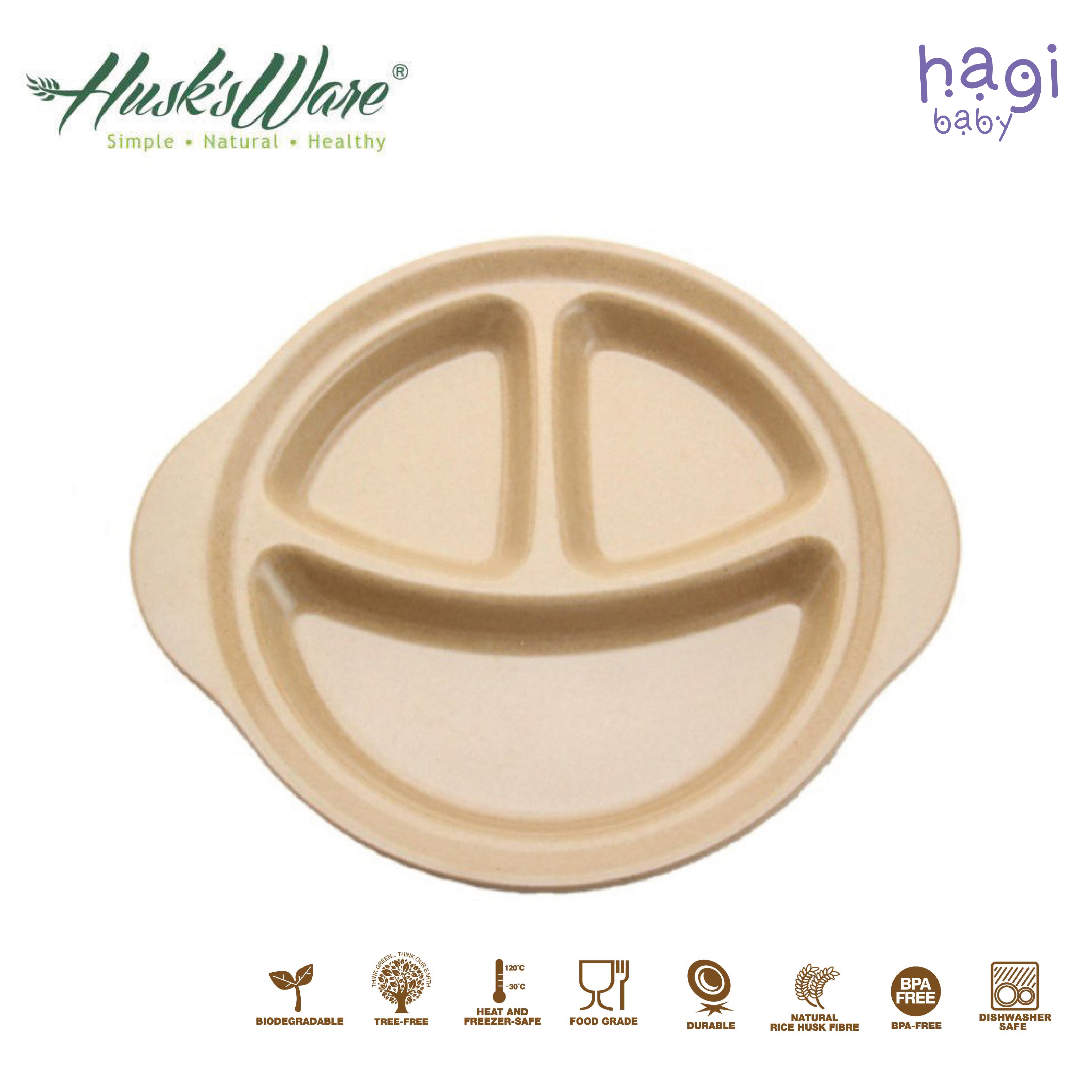 Rice Husk Kid’s Eat Well Plate (Husk's Junior)