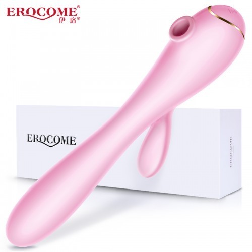 EROCOME 《Apus 天燕座》熱感雙頭吸啜震動4 合1 按摩棒 （粉紅色）
