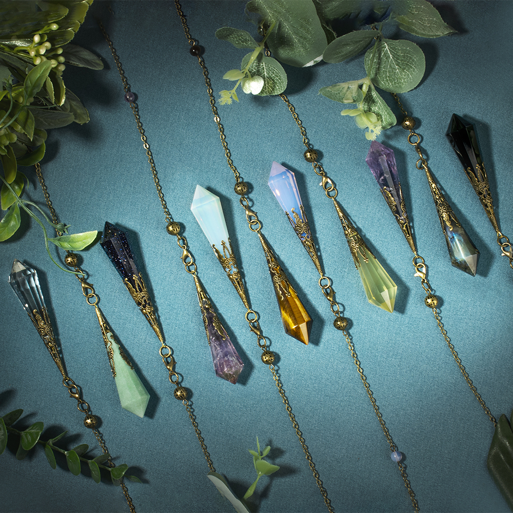 靈擺問事【水晶占卜靈擺】八種水晶可選