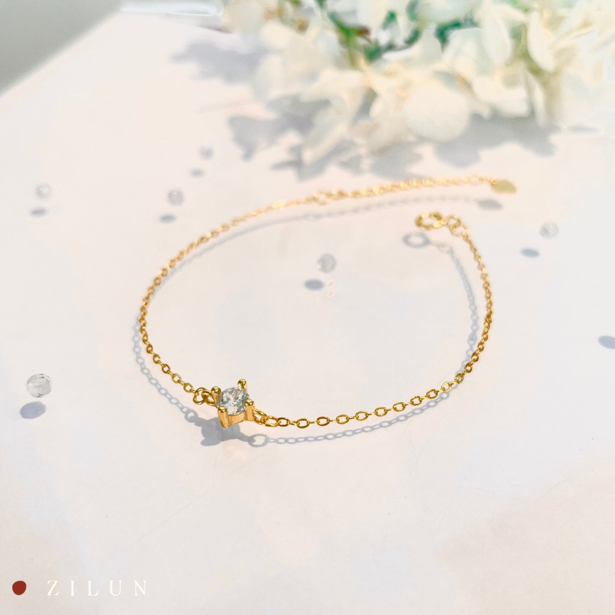 │簡約│閃爍星點 • 微鑲 • 純銀手鍊 • 925silver