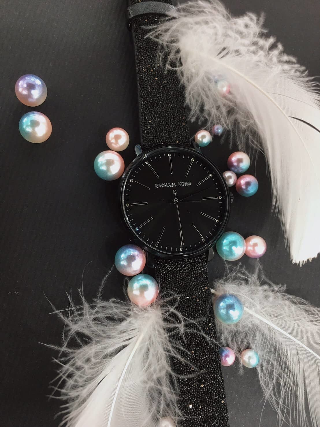 【MICHAEL KORS】Pyper 紐約時尚手錶-黑色 MK2885  38mm 現代鐘錶