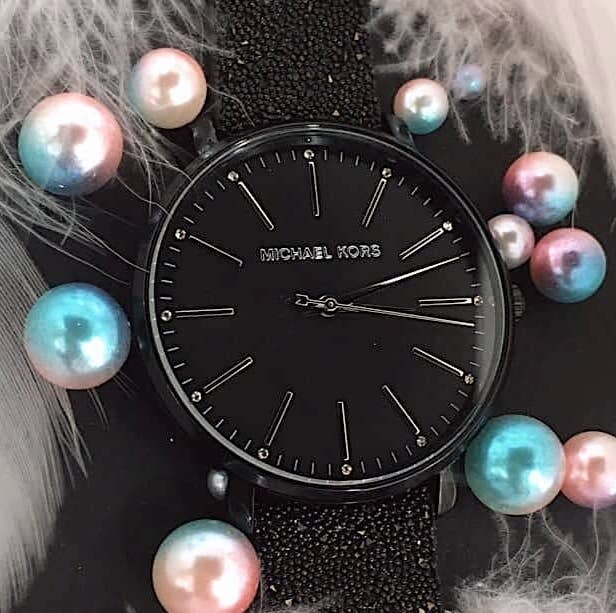 【MICHAEL KORS】Pyper 紐約時尚手錶-黑色 MK2885  38mm 現代鐘錶