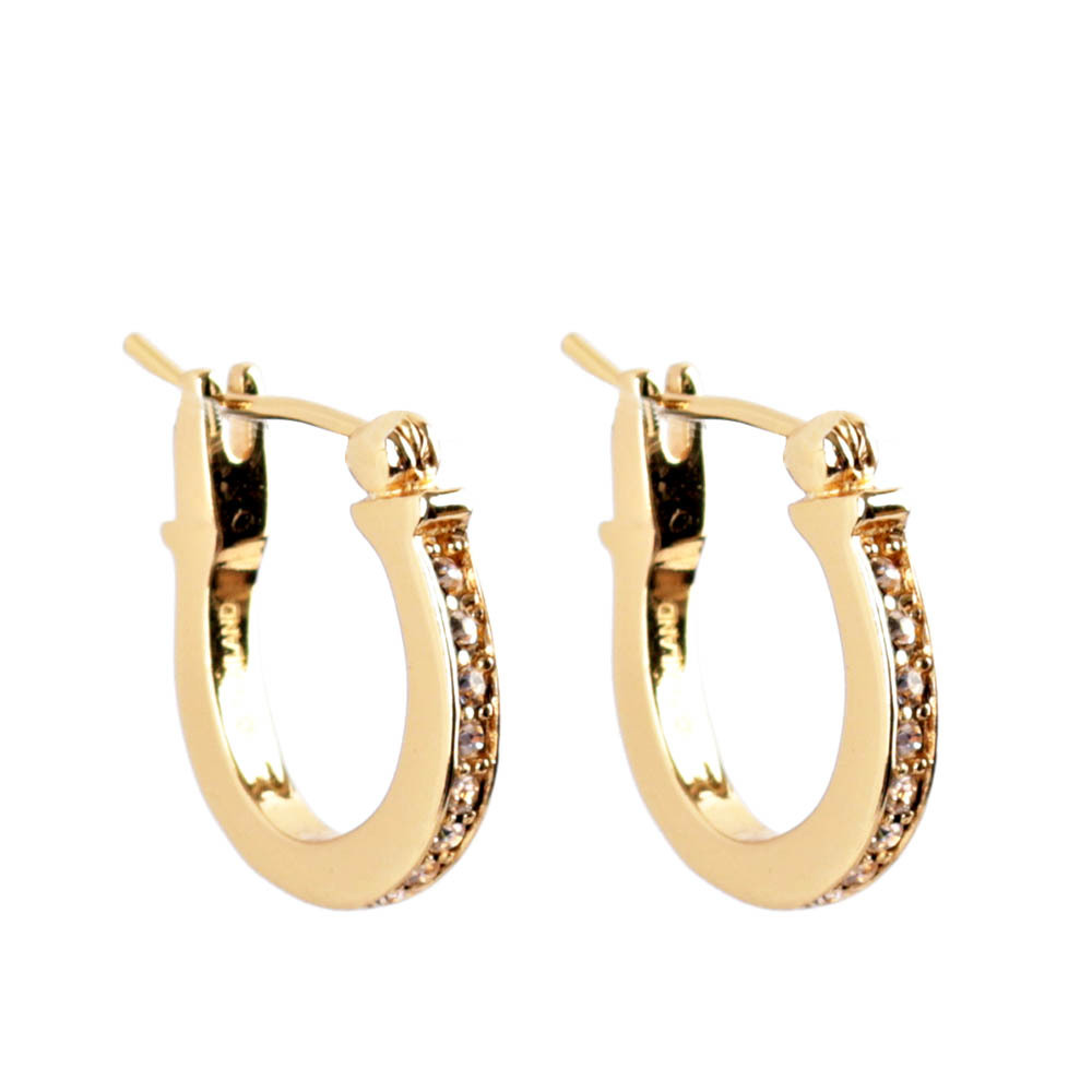 【COACH】C Logo 圓圈耳針式耳環