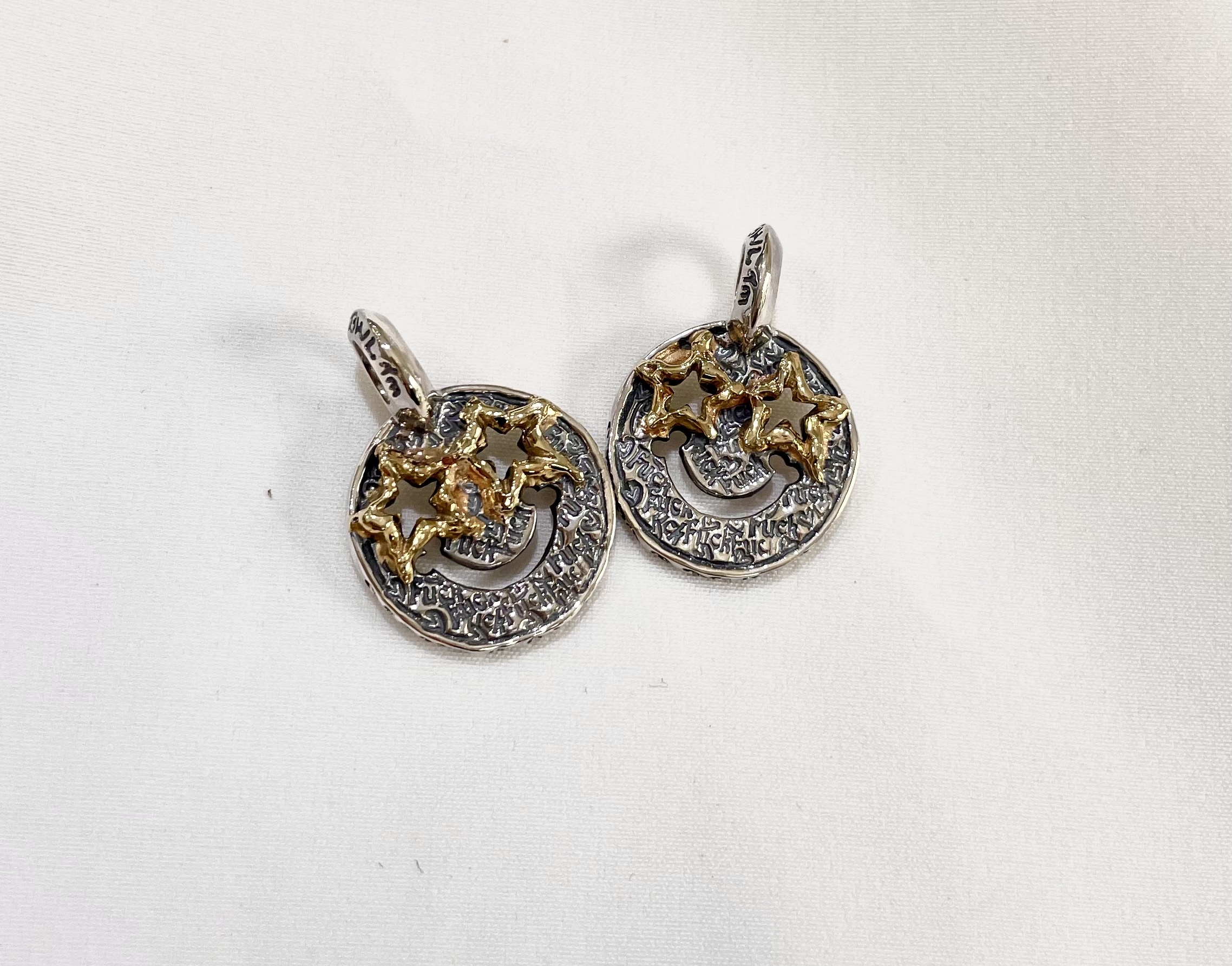 C392 Have a Nice Fucking Day Happy Face with 18k Star eyes