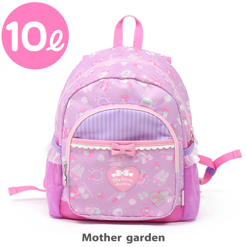 【日本Mother Garden】後背包-立體蝴蝶結 美妝 M