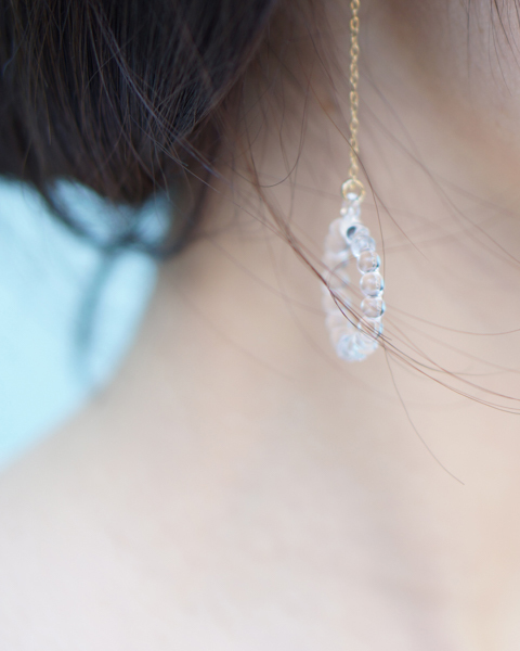 HARIO-LWF-手工玻璃耳環／圓珠串