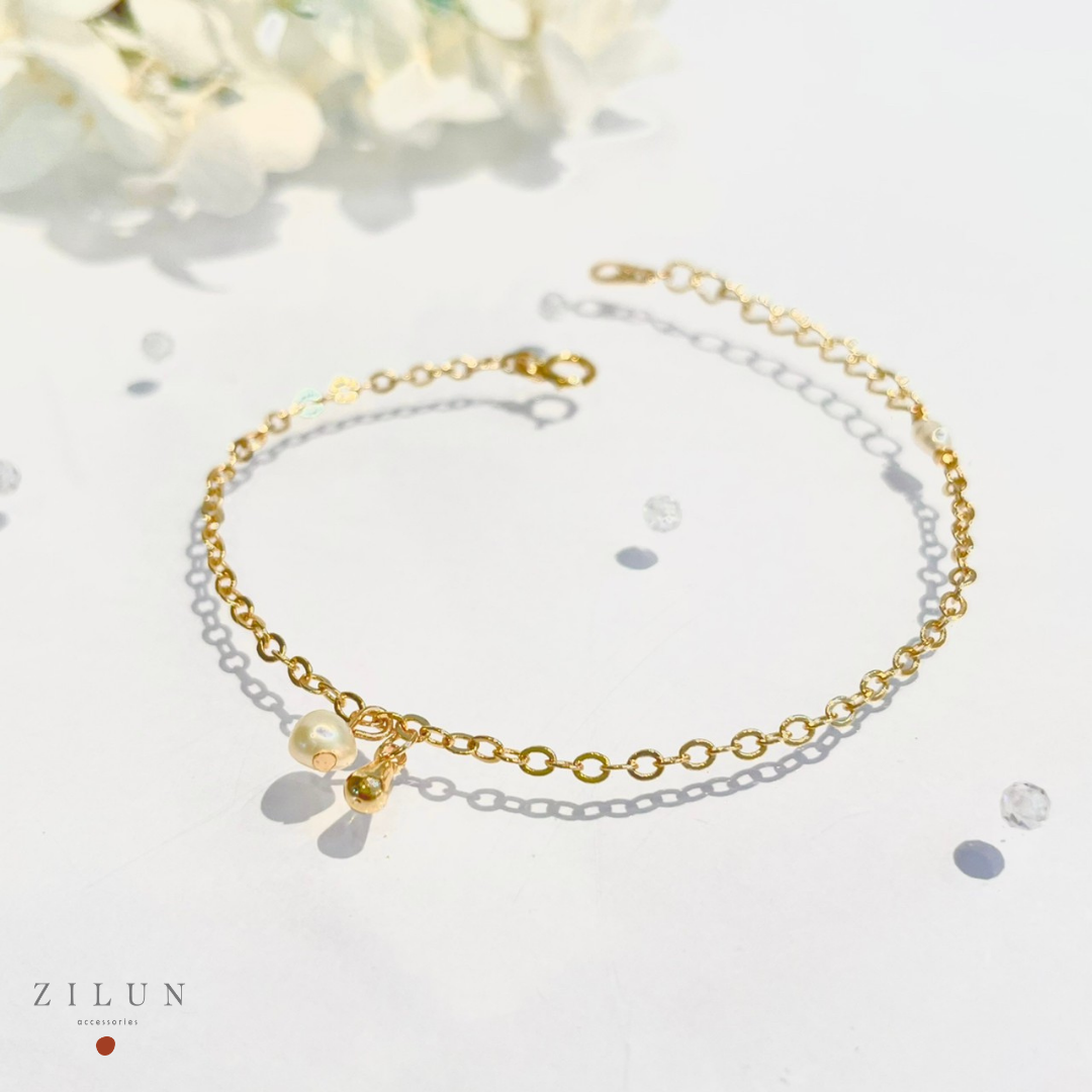 │輕奢│人魚之淚 • 巴洛克珍珠 • 14K注金 • 14kgf