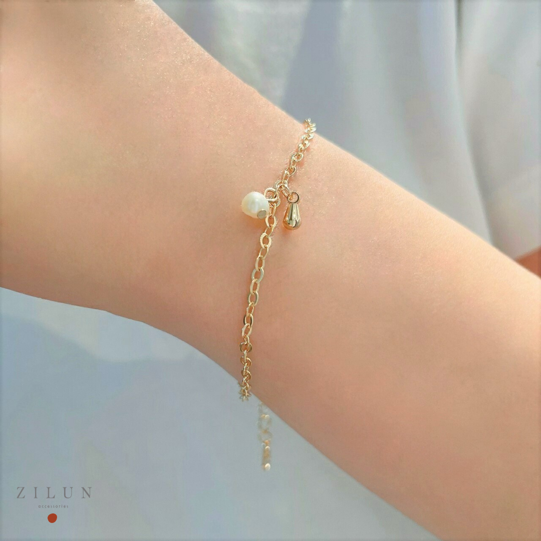 │輕奢│人魚之淚 • 巴洛克珍珠 • 14K注金 • 14kgf