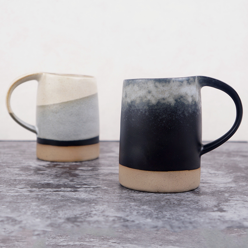 率性潑墨復古粗陶馬克杯 450ML