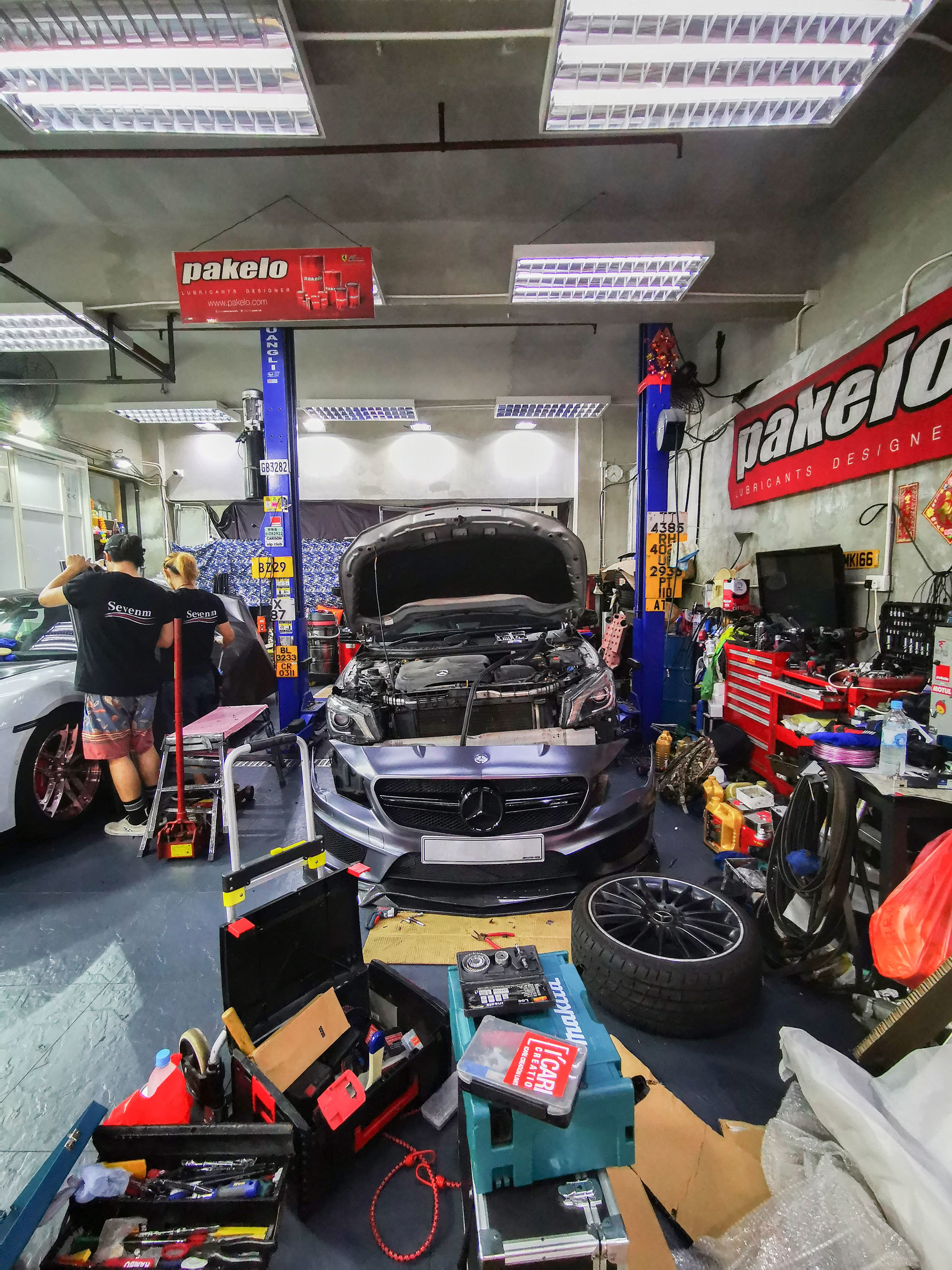 amc cla mercedes benz fo tan 車房 super nano signage 7m premium styling