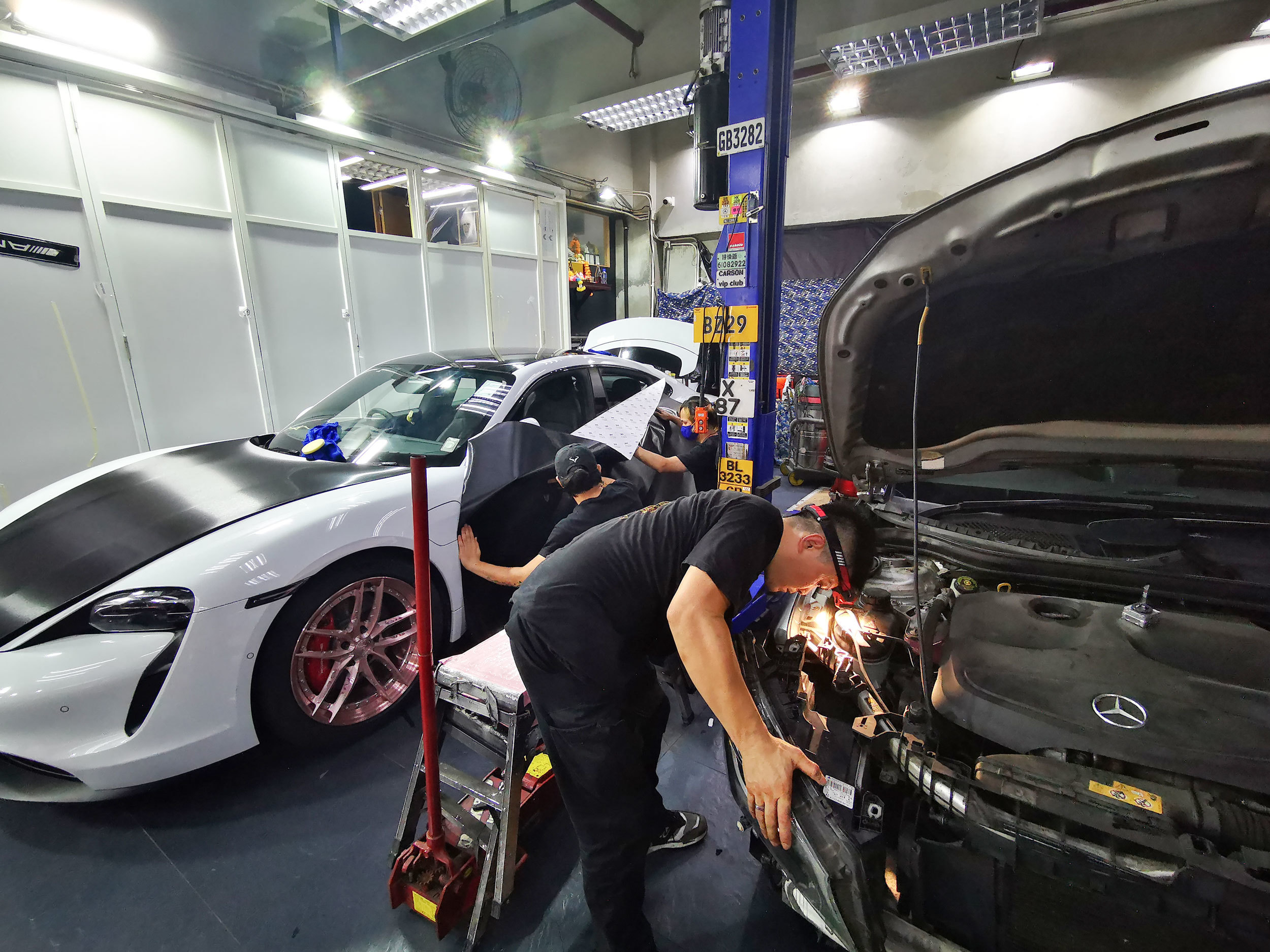 輝 師傅 車房 汽車維修 火炭 porsche