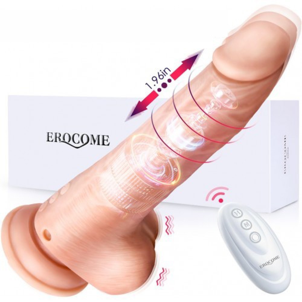 EROCOME 《Ophiuchus 蛇夫座》遙控強力自動抽插按摩棒 （肉色）