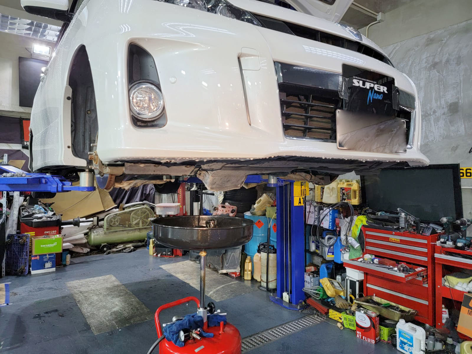 浚車汽車 豐田 大霸王 換油 保養 維修 super nano