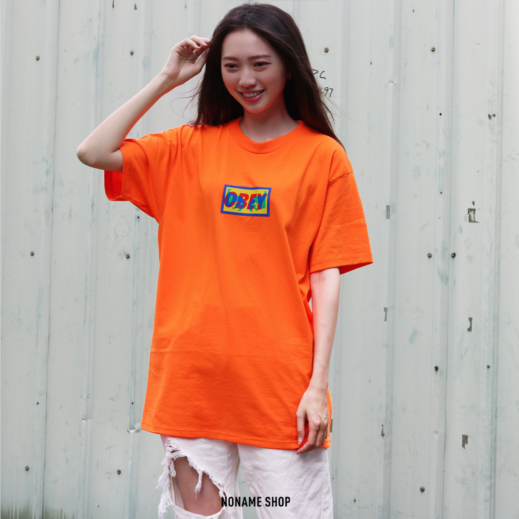 OBEY 撞色 Logo 經典 短袖 短T