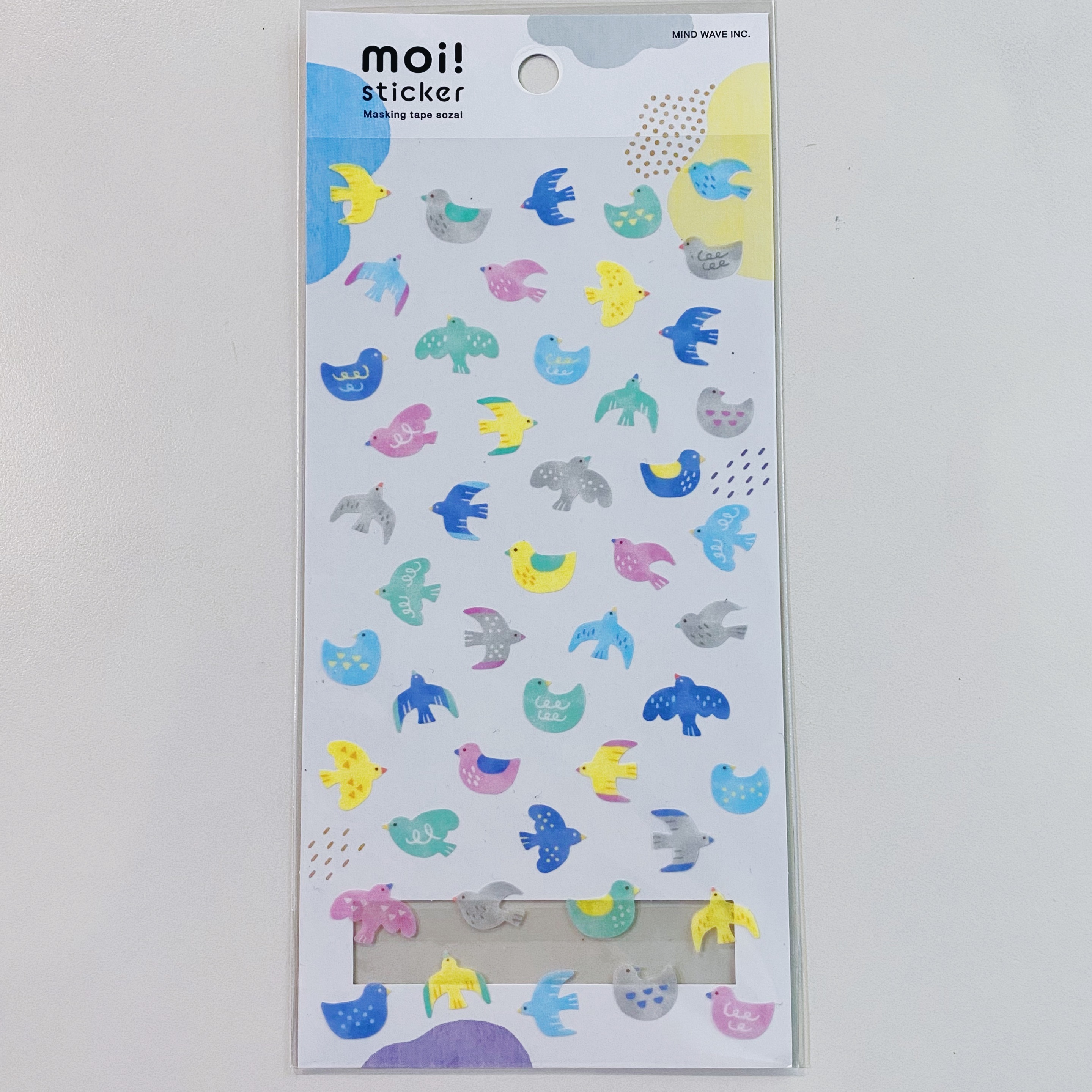 日本 mind wave 手帳和紙貼紙 小鳥 moi sticker