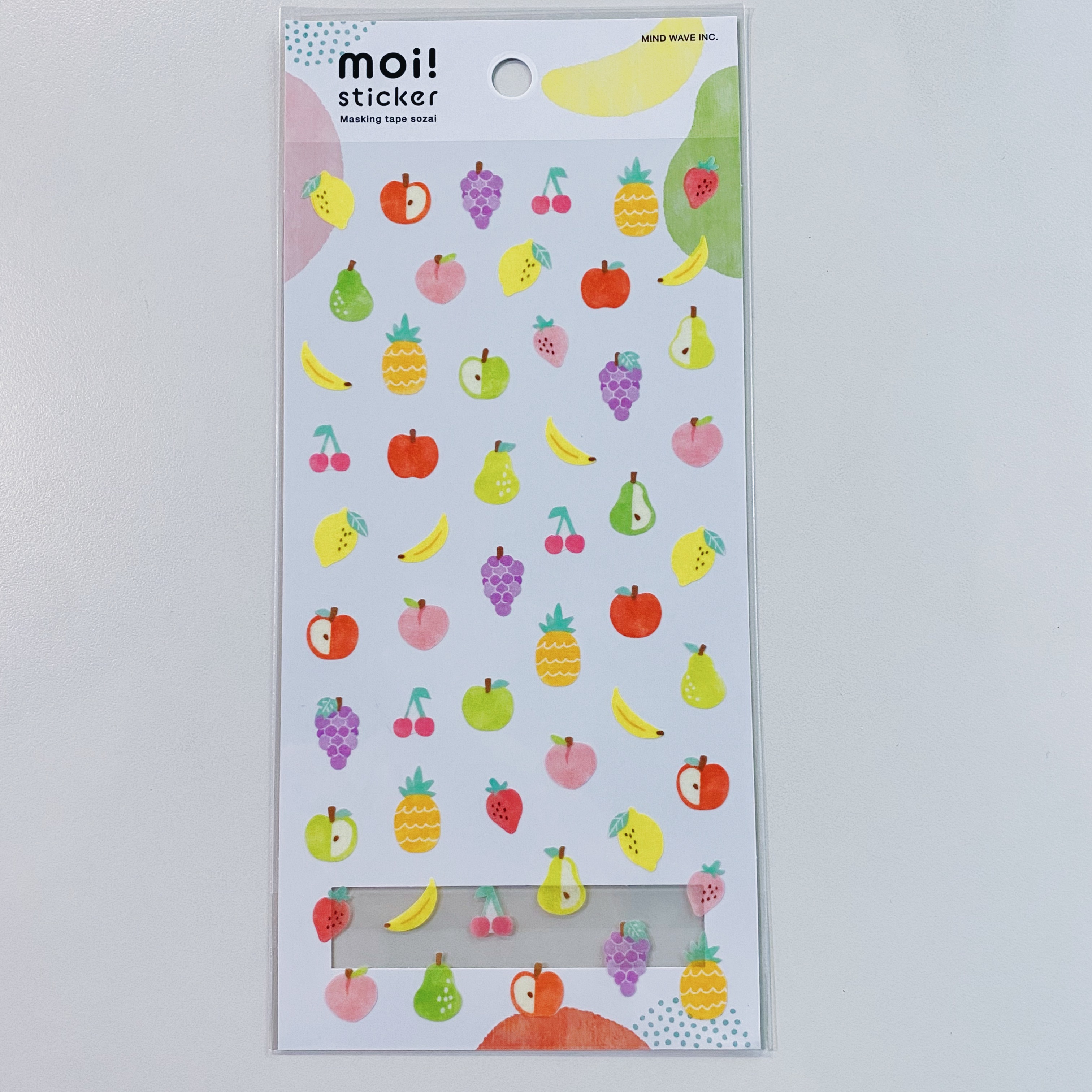 日本 mind wave 手帳和紙貼紙 水果 moi sticker