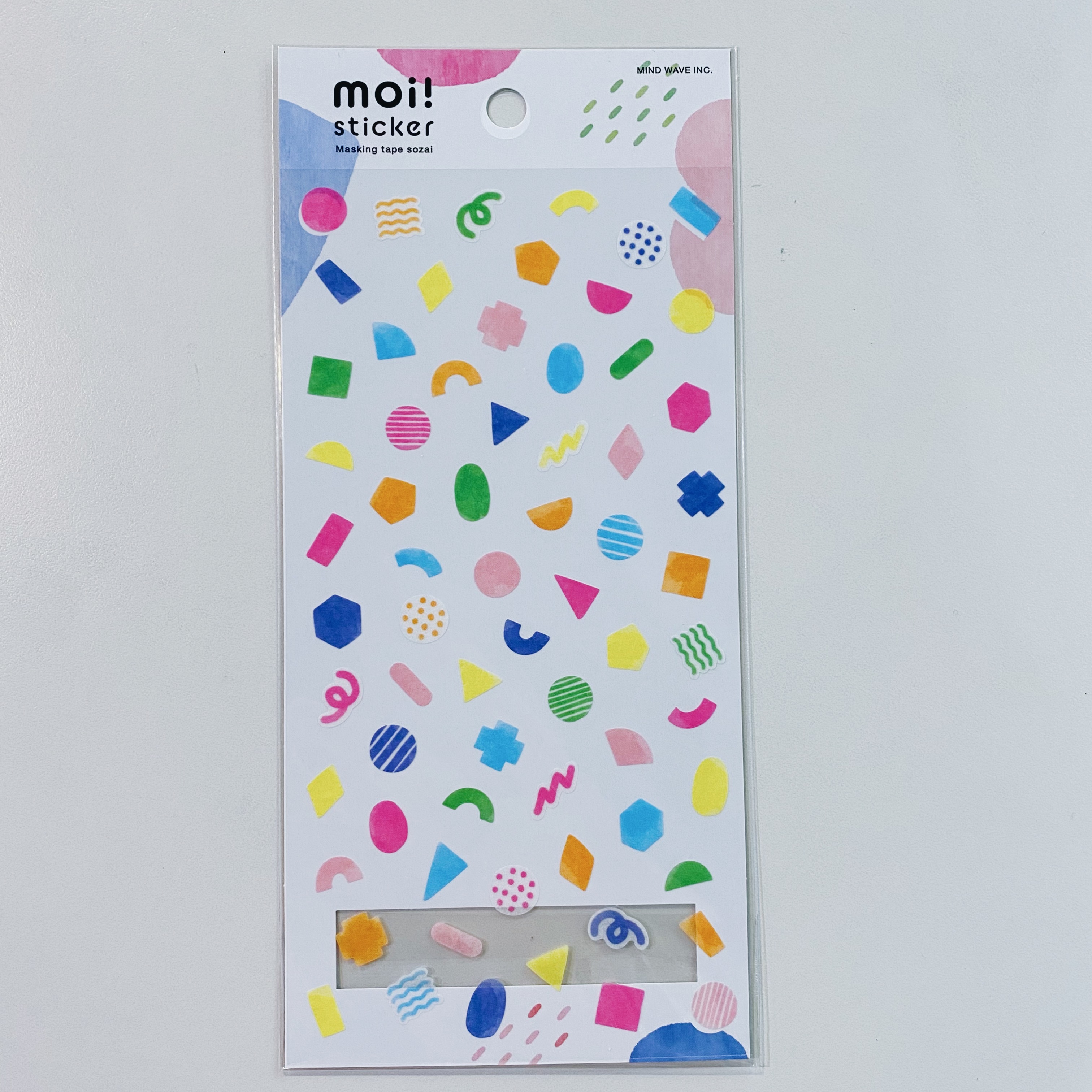 日本 mind wave 手帳和紙貼紙 幾何 moi sticker