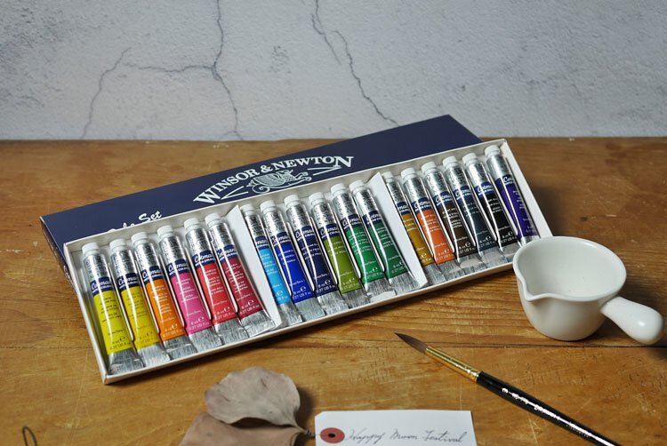 英國 溫莎牛頓cotman 18色透明水彩顏料組  8ml