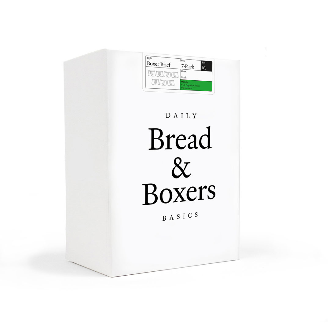 Bread & Boxers 七件組⎪有機棉男用四角內褲