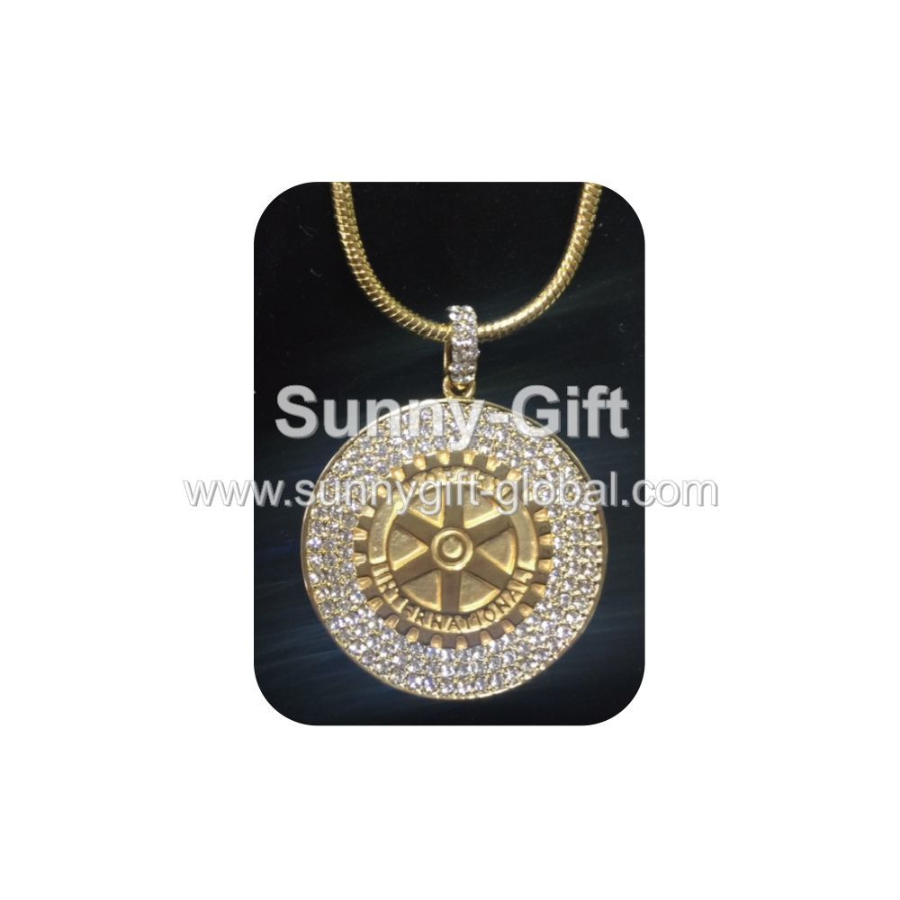 Rotary-diamond necklace