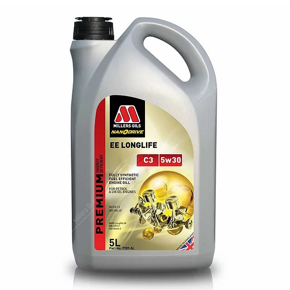 英國 Millers EE LongLife C3 5W30 納米長效 全合成機油 1L / 5L