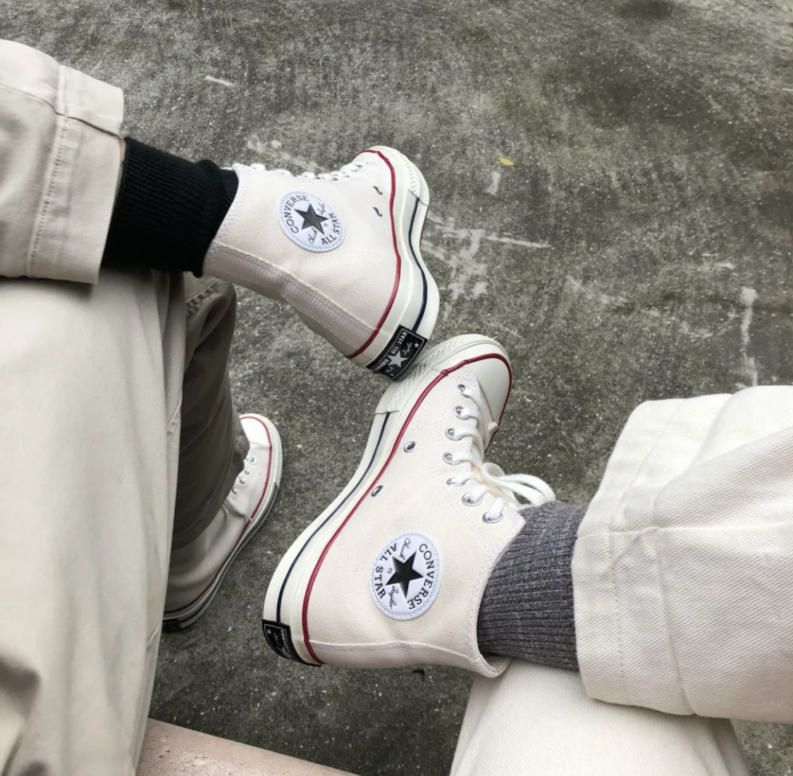 Converse Chuck Taylor  1970 高筒 米白 （162053c）