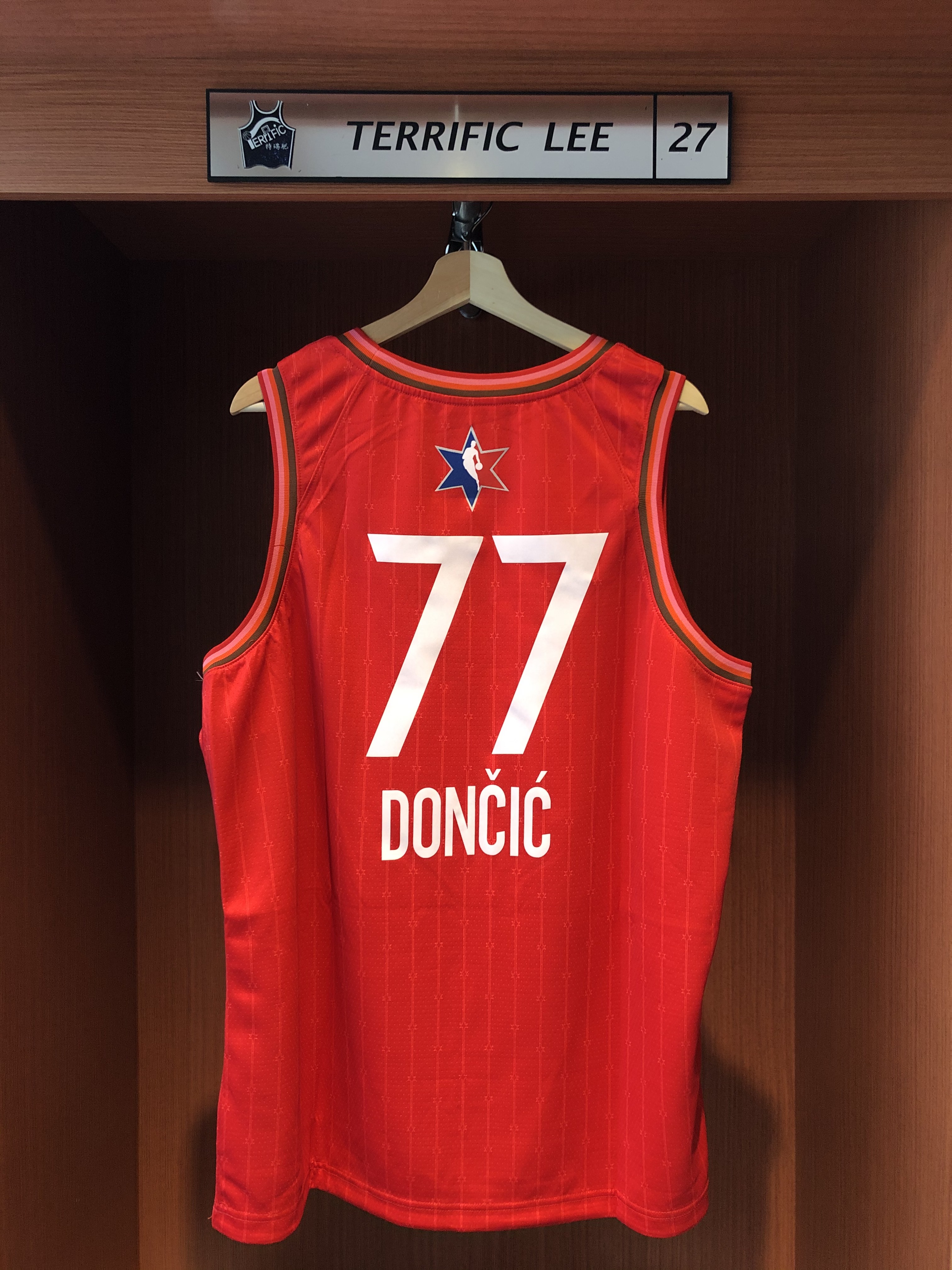 NBA球衣 Luka Doncic 19-20 明星賽 紅 All Star Jordan Swingman 球迷版 熱轉印 含贊助商標 全新