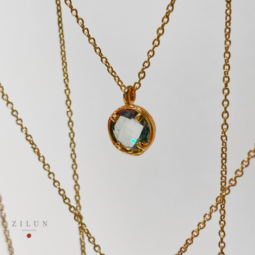 │輕奢│魔鏡夢遊 • 迷霧灰 • 項鍊 • 14K注金 • 14kgf