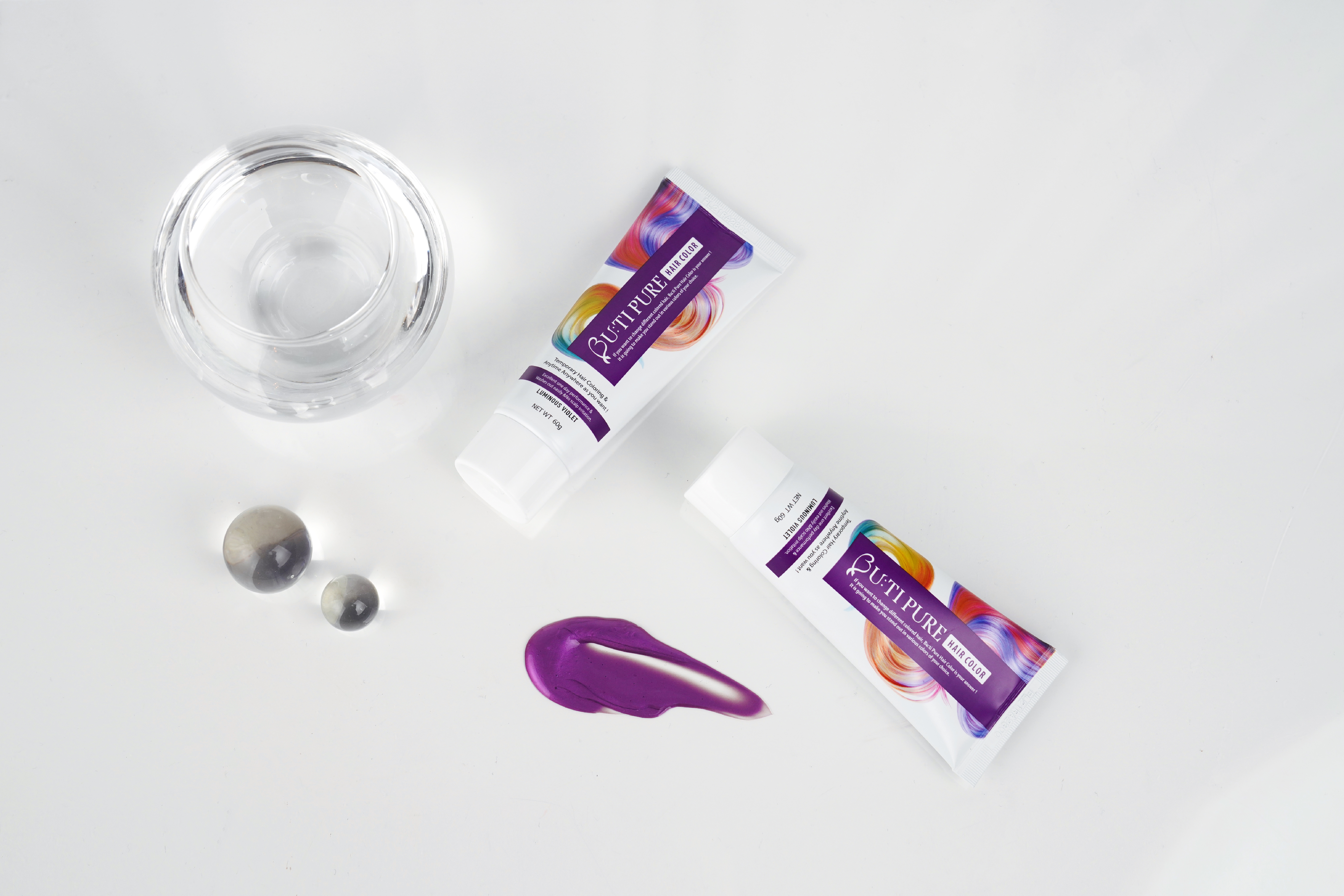 【BU:TI PURE】 1-Day長效控油防水簡便染髮劑 (紫色)