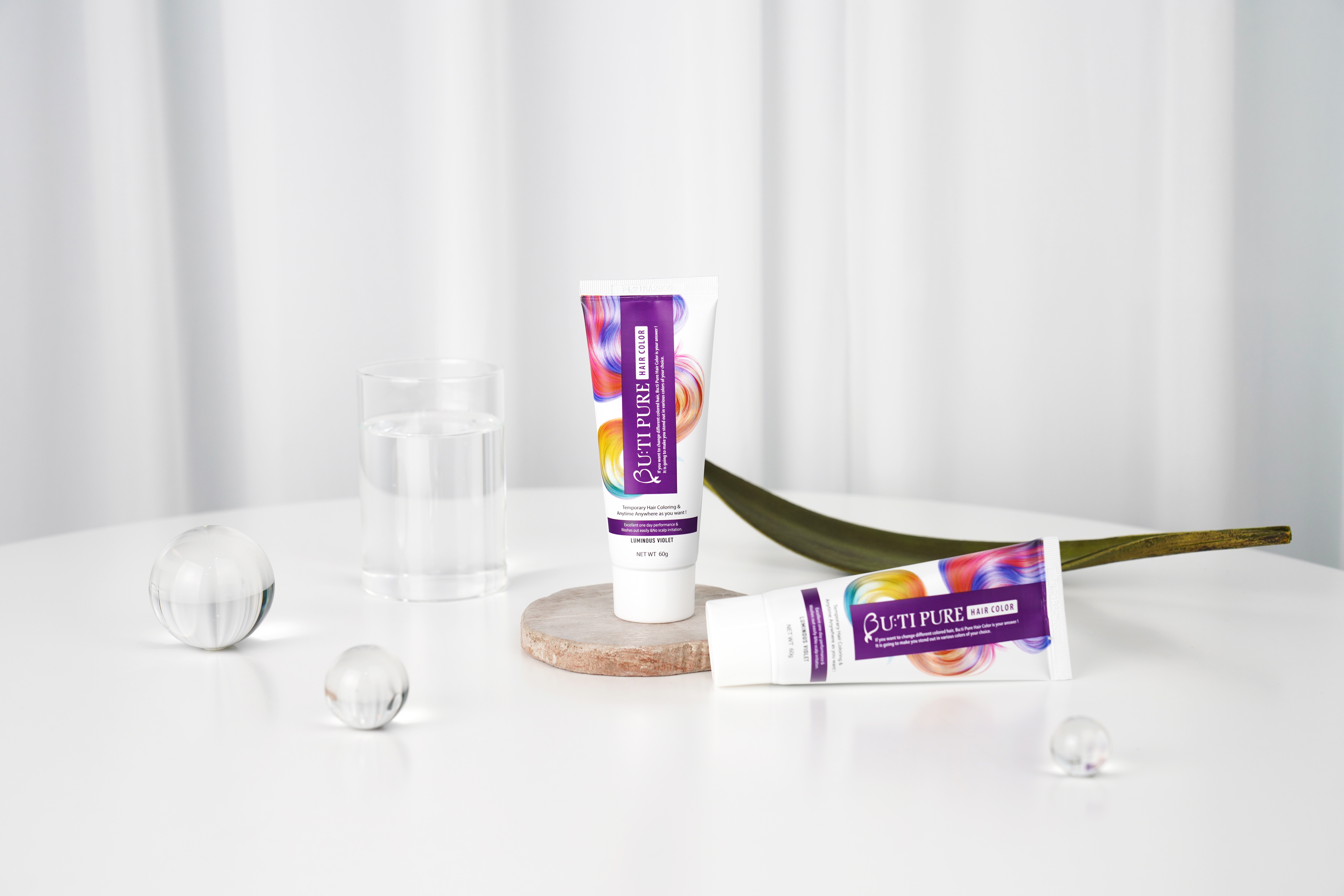 【BU:TI PURE】 1-Day長效控油防水簡便染髮劑 (紫色)