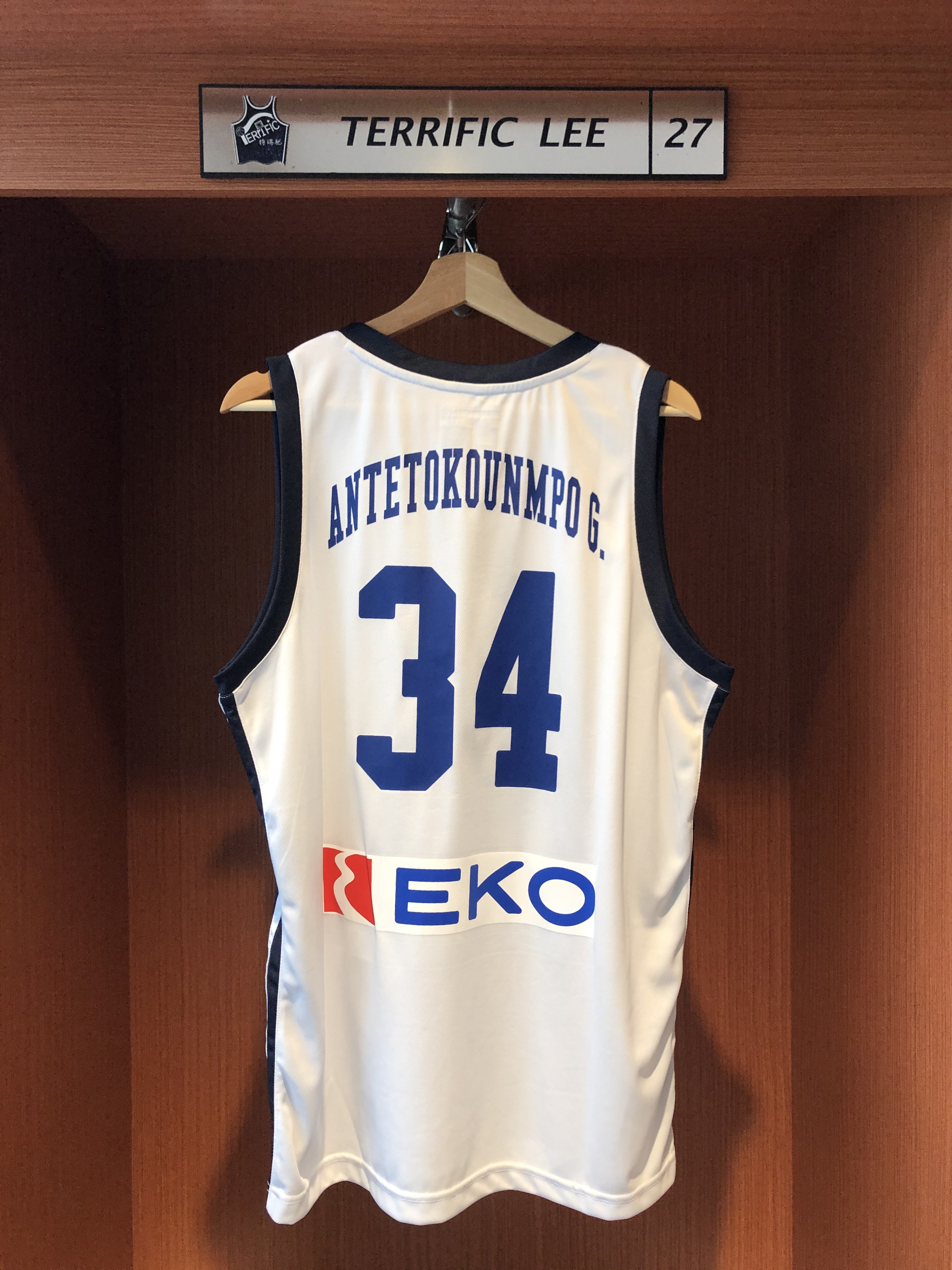 NBA球衣 Giannis Antetokounmpo 希臘隊白 GSA Sport Replica 球迷版 燙印 全新