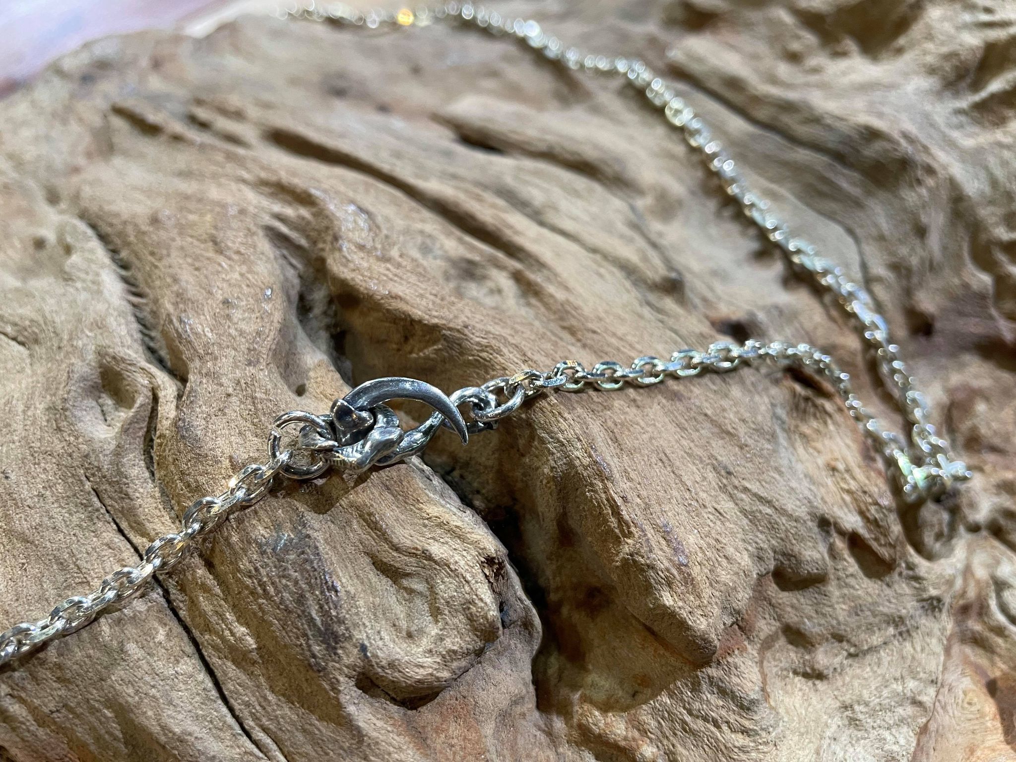 Black Venom Jewelry- Freedom & Prayer 純銀鷹爪勾銀角鍊組