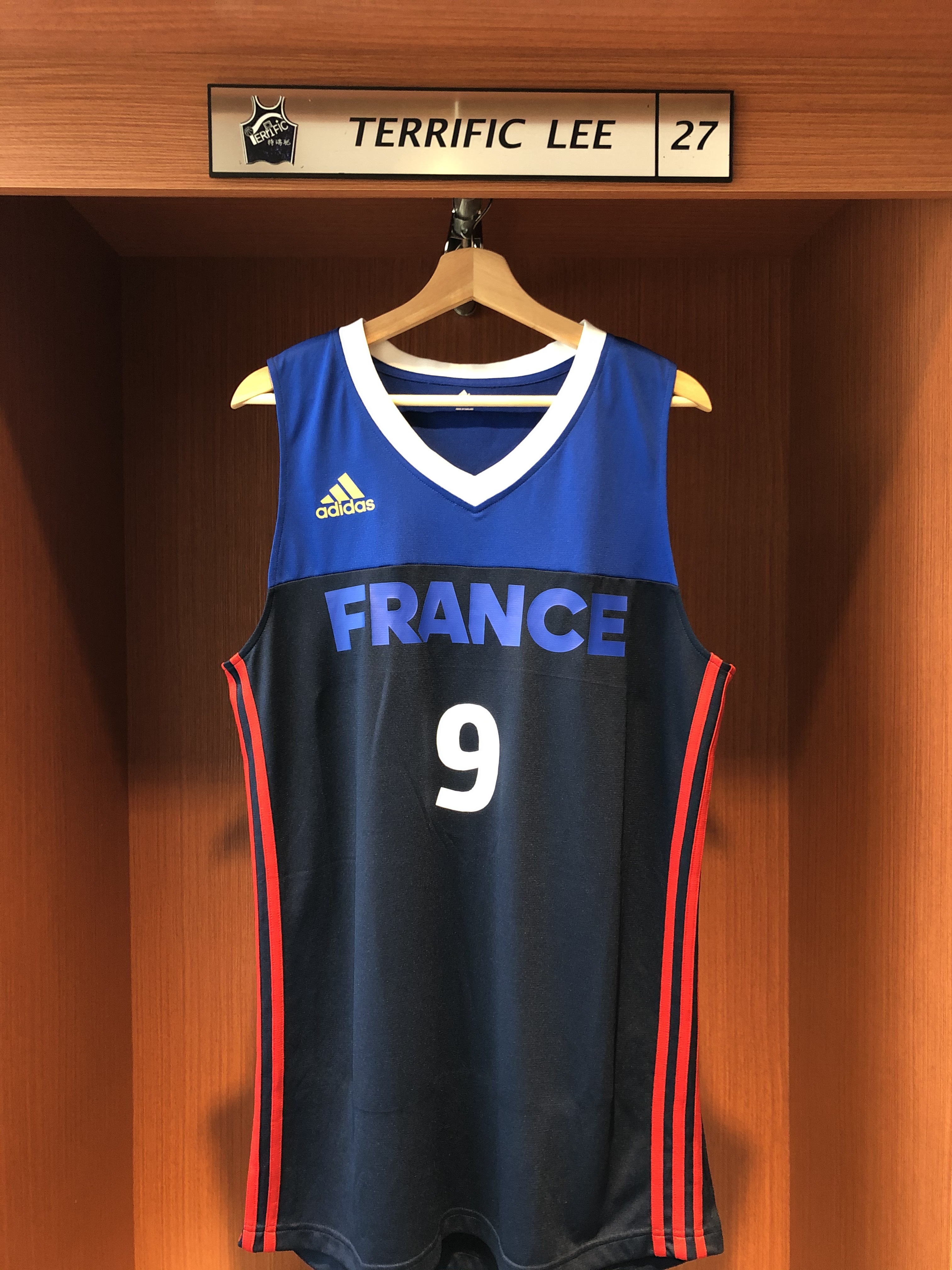 NBA球衣 Tony Parker France 法國隊深藍 Adidas Replica 球迷版 燙印 全新