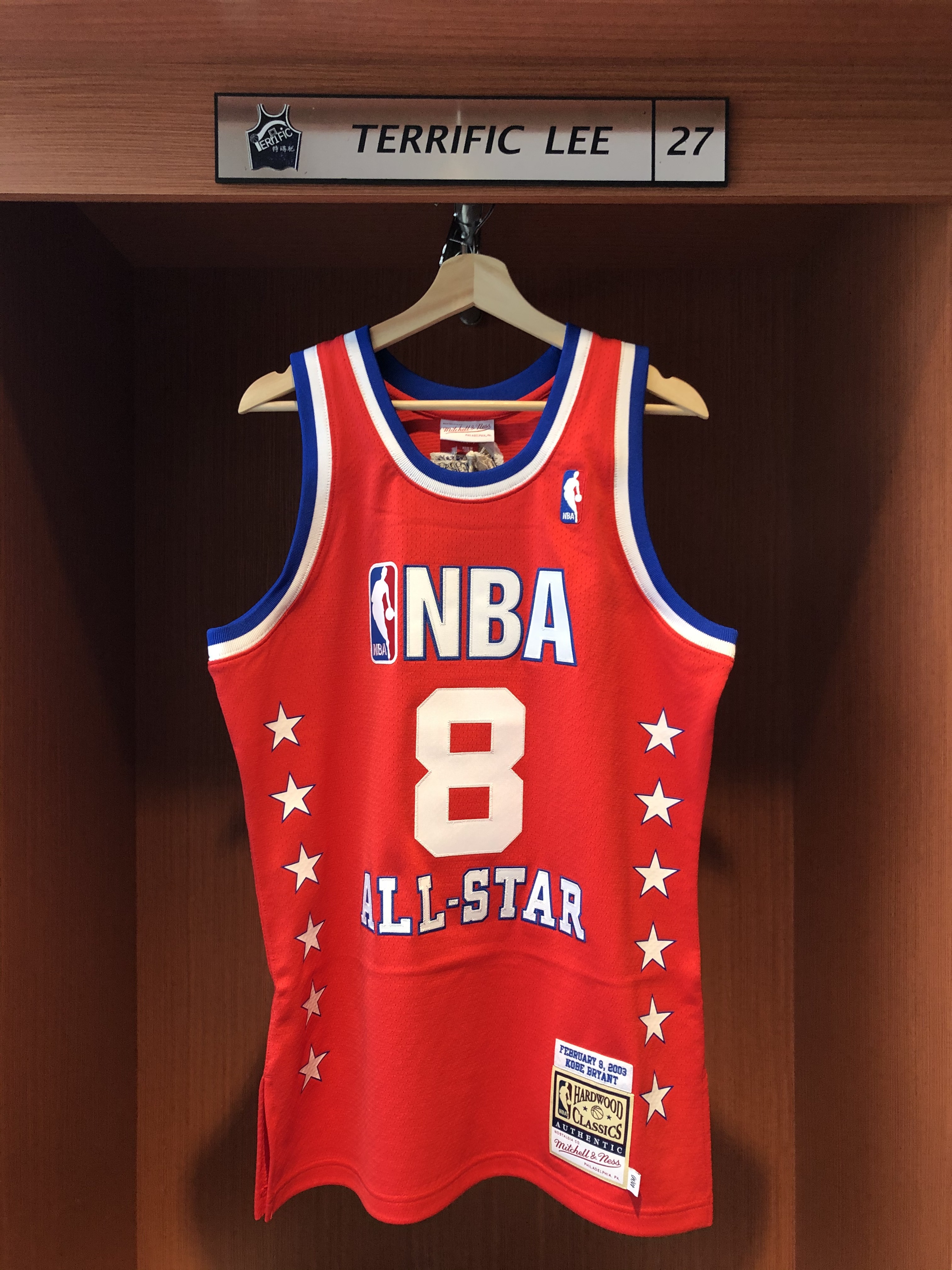 NBA球衣 Kobe Bryant 2003明星賽紅 03明星賽 M&N Authentic 球員版 電繡 全新