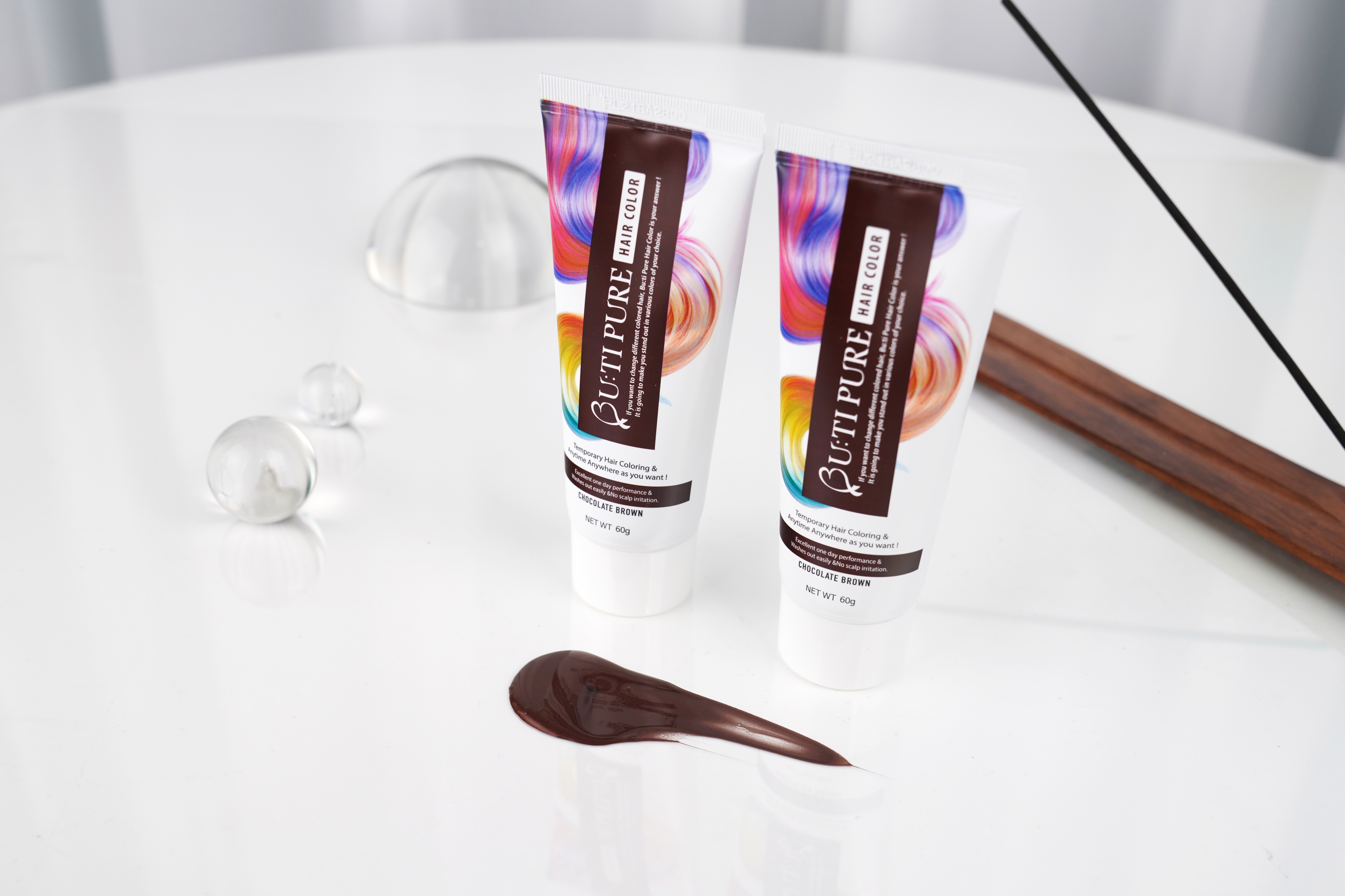 【BU:TI PURE】 1-Day長效控油防水簡便染髮劑 (啡色)