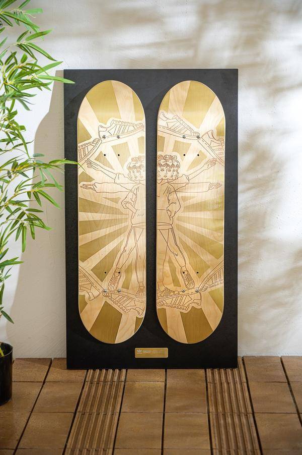 【 adidas Originals X 金卷芳俊 藝術家收藏系列 限量滑板套組 】