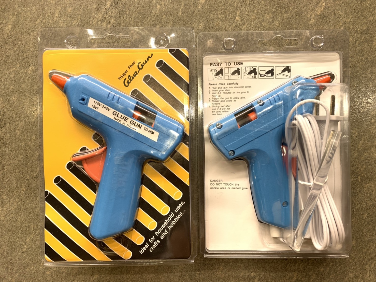 熱熔膠槍1入/矽膠防燙頭不滴膠設計/台灣製造＊送2條10cm熱融膠條