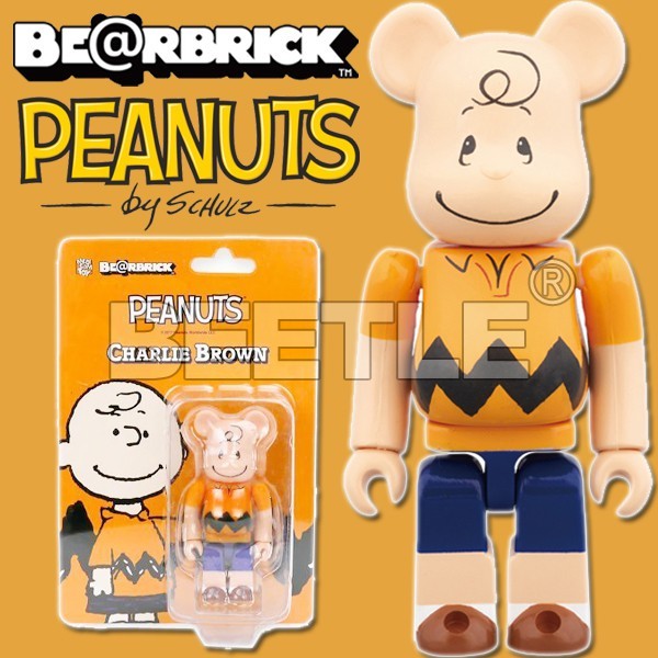 BEETLE BE@RBRICK BEARBRICK CHARLIE BROWN 花生漫畫史