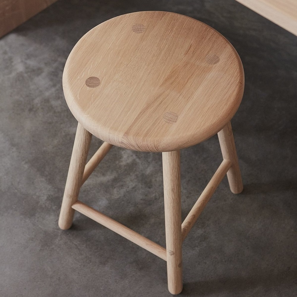 OYOY Moto 慕特全橡木圓椅凳