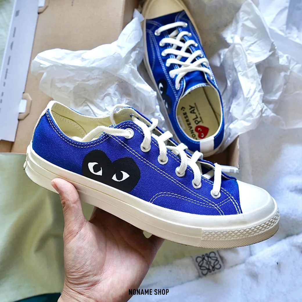 CONVERSE 1970s x CDG Play 川久保玲 聯名 愛心 低筒 帆布鞋 碧湖藍