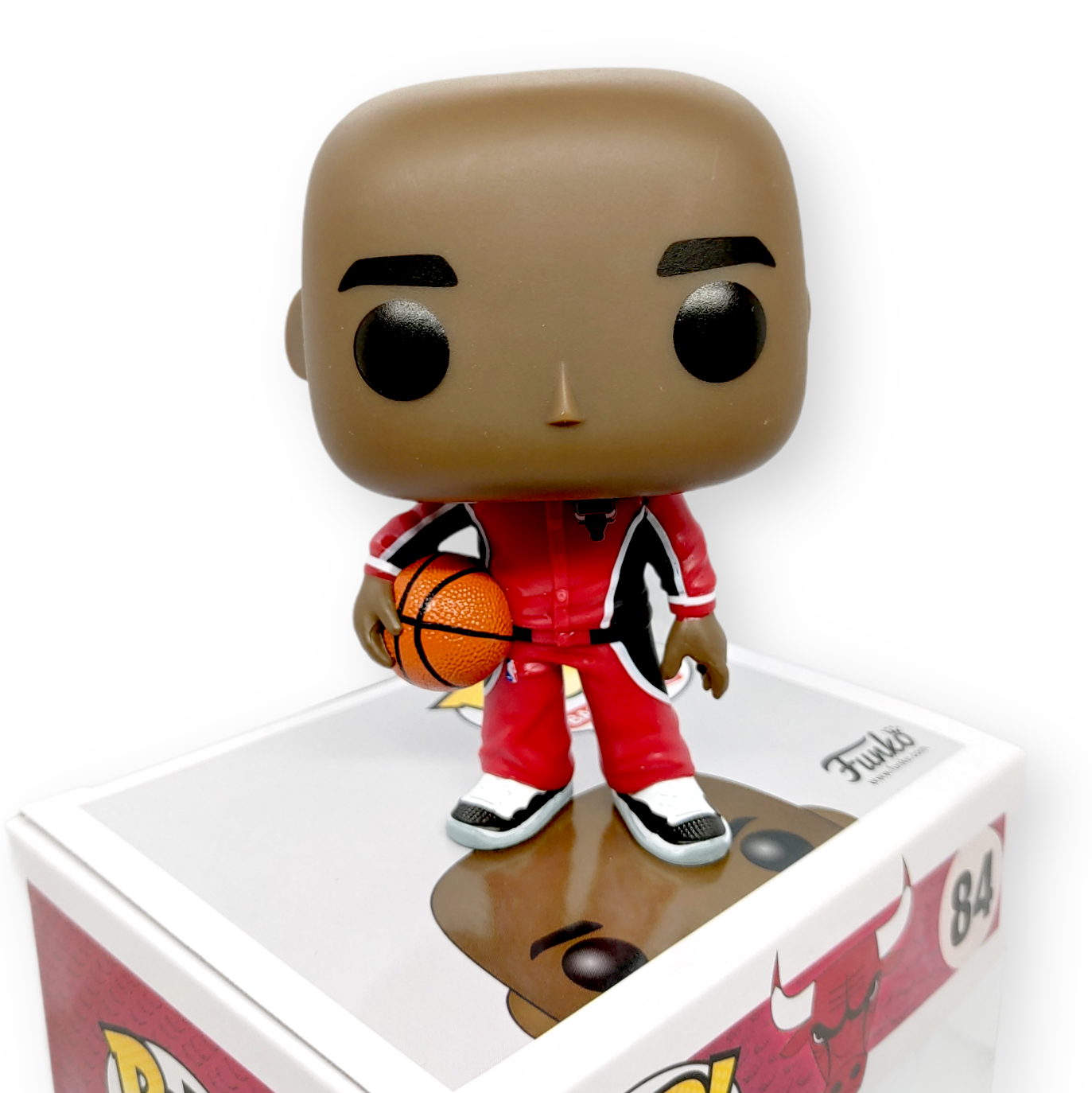FUNKO POP<經典NBA>芝加哥公牛_米高.佐敦(紅色練習衫)-No.84