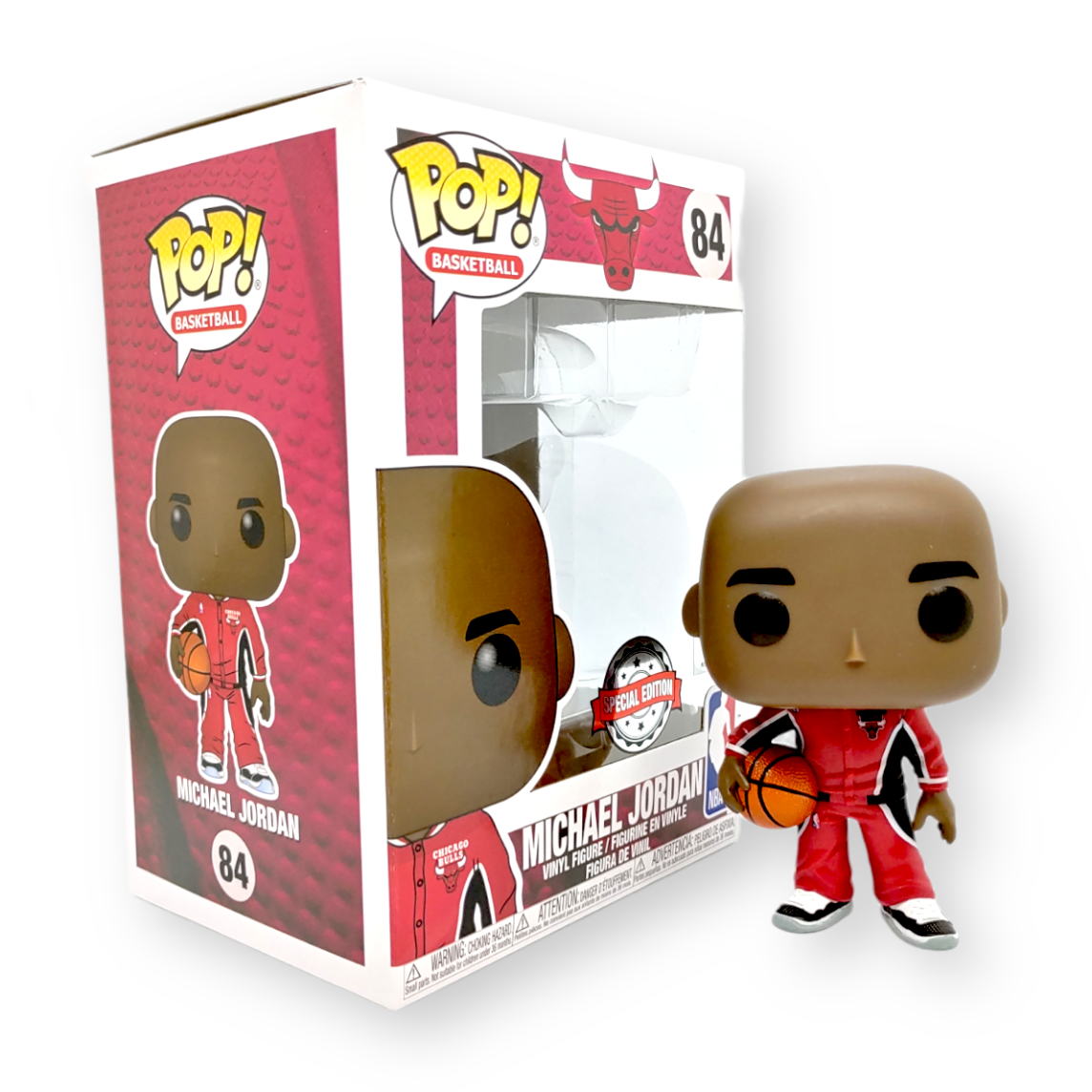 FUNKO POP<經典NBA>芝加哥公牛_米高.佐敦(紅色練習衫)-No.84