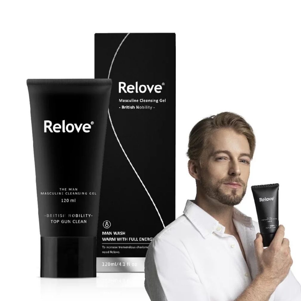 〔台灣醫學權威品牌〕RELOVE 男性專用私密潔淨凝露 – 英倫紳士 （涼感）2ml／120ml