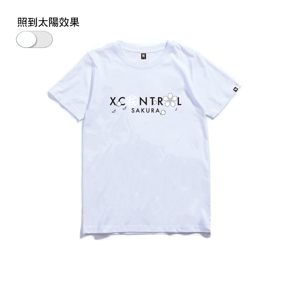 XCTRL 櫻花日本標短T-白