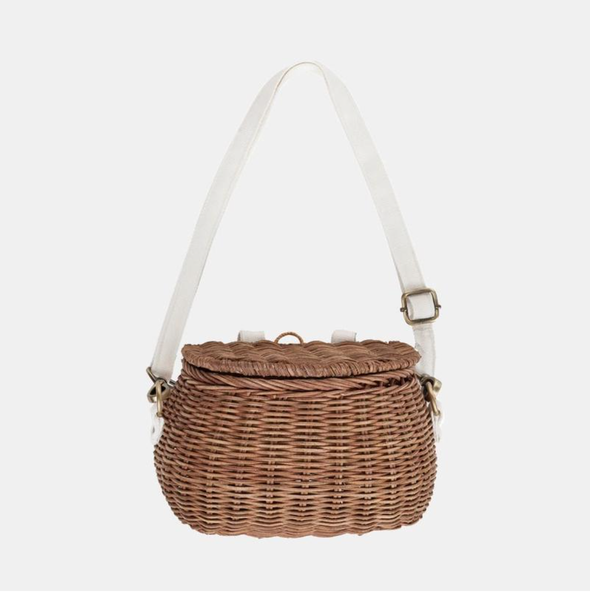 OLLI ELLA - Mini Chari Rattan Bag（Natural）